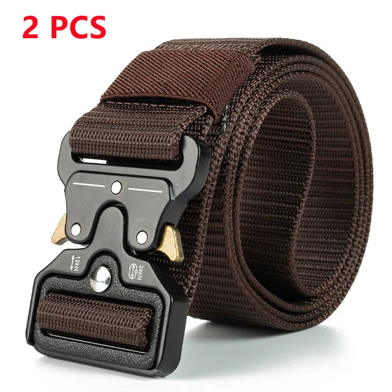 Genuine Tactical Belt Quick Release Outdoor Military Belt Soft Real Nylon Sports Accessories Men And Women Black Belt Quick Pick Grocers
